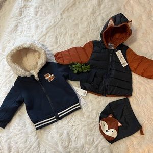 Lot of 2 ROBEEZ Jackets, size 3-6 months, NWT
